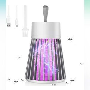 Bug Zapper Indoor Zapper USB Mosquito Trap Fly Zapper Small Brush, Radiationless